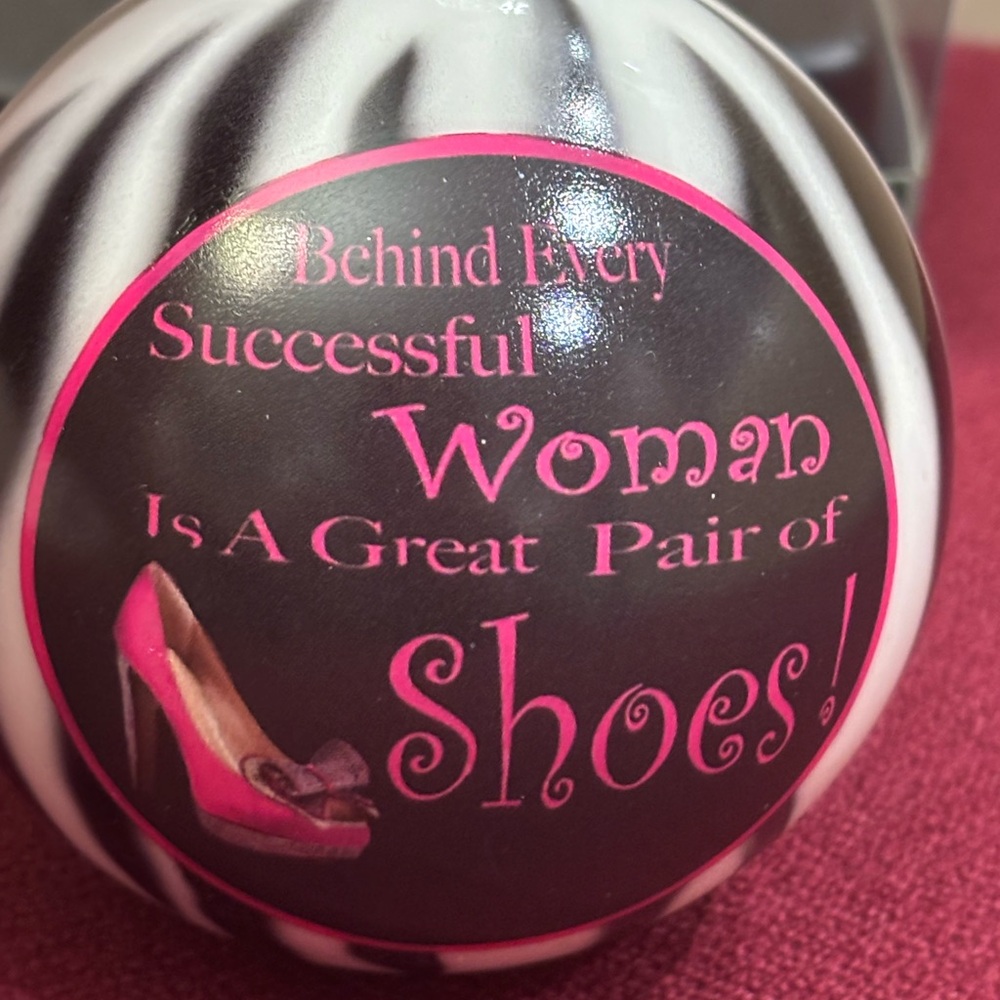 Ornament Kurt Adler Behind Every Successful Woman Is Great Pair Shoes New In Box